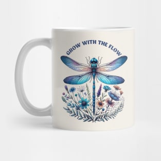 Grow With The Flow Dragonfly Mug